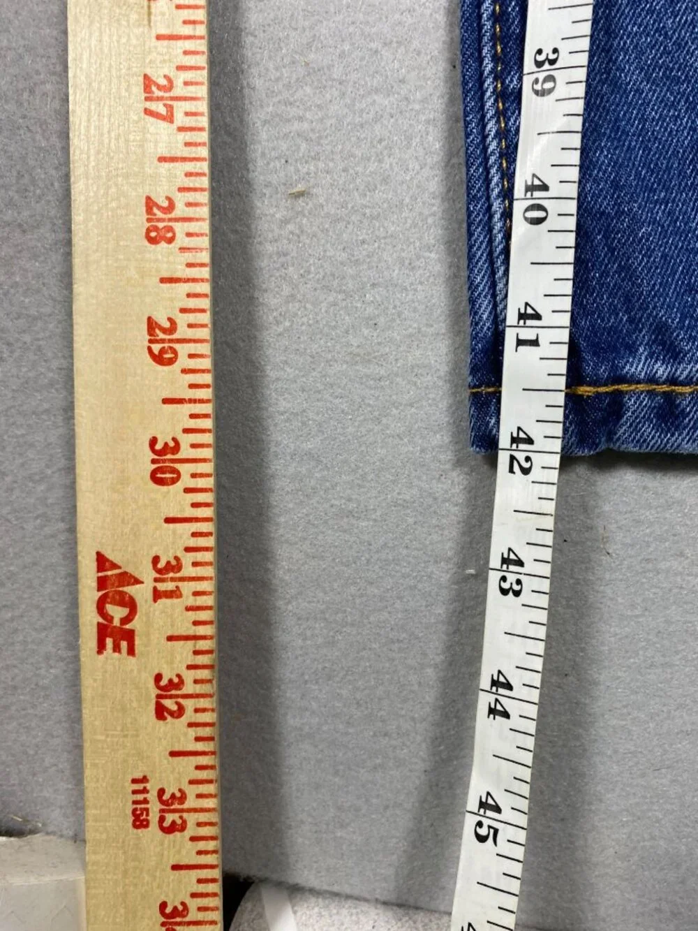 Levis 517 Mens Blue Denim Bootcut Jeans W33 L32 100% Cotton Made In Indonesia